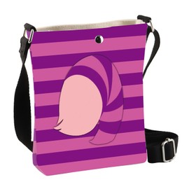 BDPWSS Pink Purple Striped Tail Cossbody Bag Furry Cheshire Cat Tail Gifts Tail Fluffy Rave Gifts For Cartoon Fans (Pink Cat CbagCA)