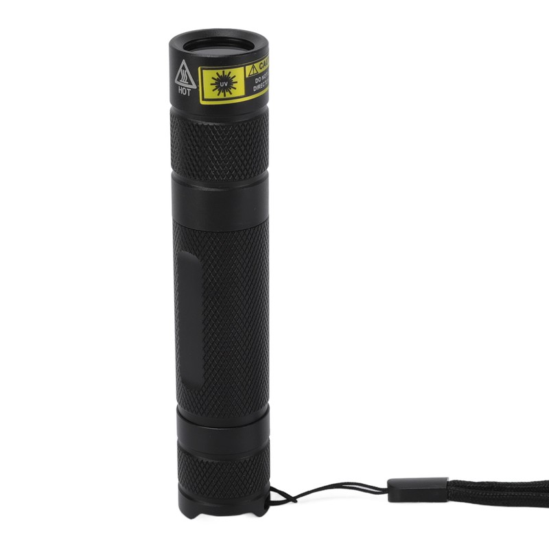 UV Flashlight LED 365nm Aluminium Alloy Battery Powered Widely Used