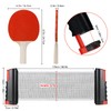 Tischtennis Set - Tischtennis Gesetzt,Instant Tischtennis-Set,Ausziehbares Tischtennisnetz Set mit 1