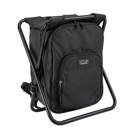 Picnic Cooler Basket Bagpack Chair with Dinnerware for 4 – Foldable, Insulated Seat with Built-in Cooler for Camping, Beach, Outdoor Dining & Travel