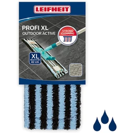 Leifheit Profi XL Outdoor Mop Cover for Very Coarse Dirt, Floor Mop Replacement Cover for Ideal Dirt Absorption Thanks to 2-Fibre System, for Outdoor Use, Rough Tiles and Stone Floors