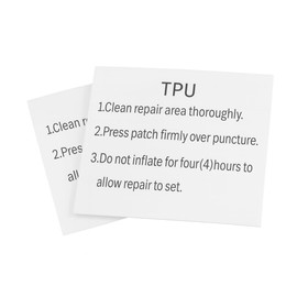 eQualle Adhesive Repair Seal Bond Waterproof TPU Patches for Swimming Pool Air Bed Pack of 2