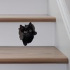 Black Cat Decal - Wall Hole Sticker with 3D Effect
