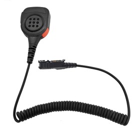 HELETUL xpr3500e Mic Microphone Shoulder Mic Radio Mic Compatible with Motorola pmmn4071a pmmn4071al xpr3500 xpr3300e Walkie Talkies(IP65 Waterproof) (Black)