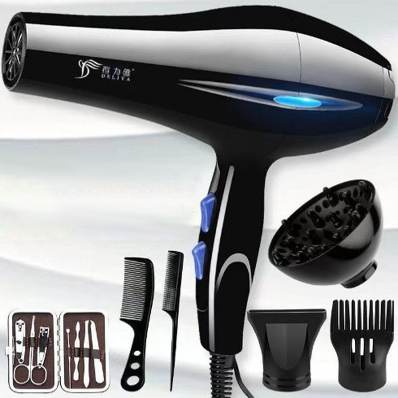 Hair Dryer Adjustable Temperature Low Noise Overheating Protection Strong Wind
