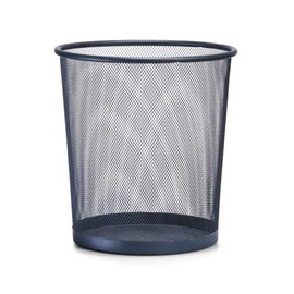 Waste Paper Bin for Office, Bathroom, Teenager's Room & Children's Room, 28 x Diameter 26 cm, Metal Mesh, Round (Anthracite)