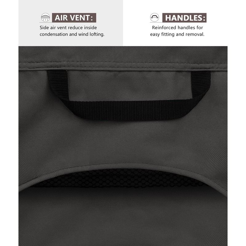 ULTCOVER Rectangular Gas Fire Pit Table Cover 45x24 inch Waterproof