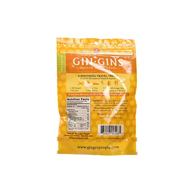 Ginger People Candy Gingins Spice Drop