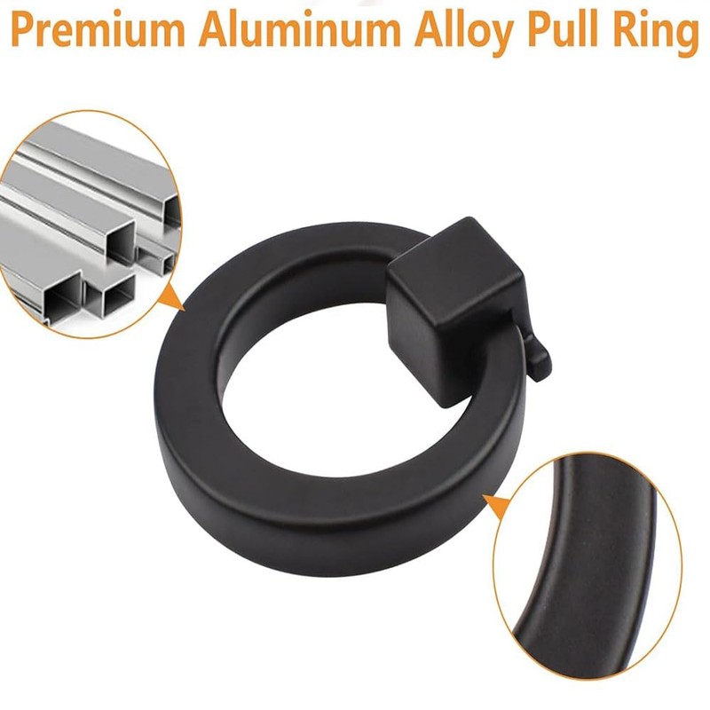 YUEYEHONGDYAIP 2 Pcs Cupboard Knobs Cabinet Ring Pulls Drawer Handle