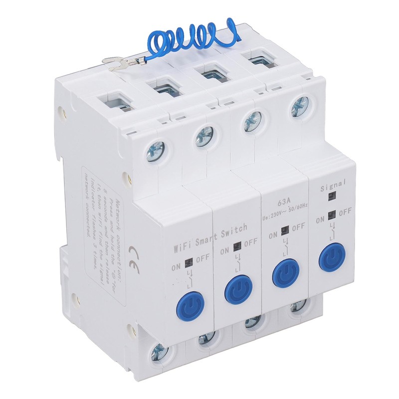 WiFi Circuit Breaker 4P Remote Control Timing Delay Circuit Breaker