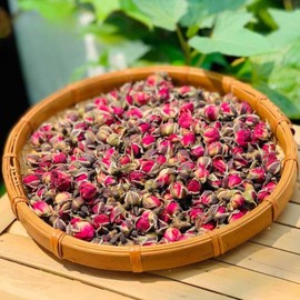 Nhat Anh Farm - Premium Dried Rose Buds - 3.5oz (100g) Dried Rose Buds Natural & Pure, Sugar/Caffeine/Gluten Free. Edible Rose Buds - For Making Tea
