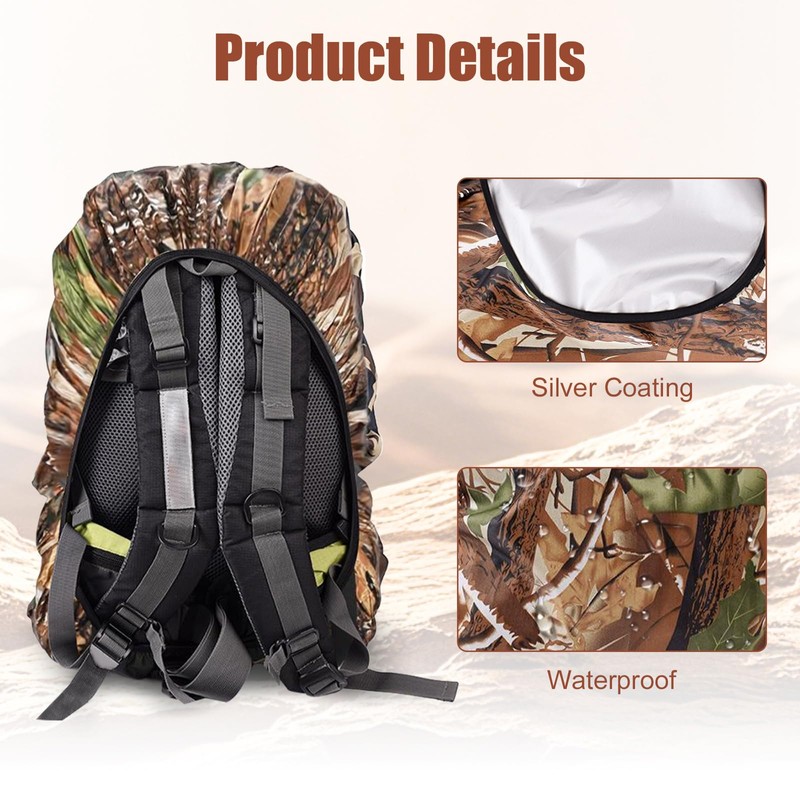 Bomiclss Waterproof Backpack Rain Cover 30L-40L Waterproof Rucksack Cover for