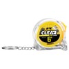 Performance Tool 20233 6' Clear Mini Tape Measure, SAE &
