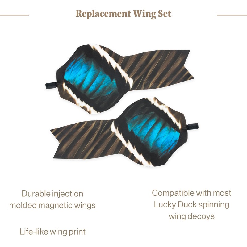 Lucky Duck Decoy Replacement Wing Set, XHDi Wings