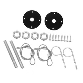 Alipis 1Set Hood Pin Kit Car Hood Latches with Locking Mechanism Vibration Reduction Easy Installation for Various Vehicle Models Automotive Exterior Upgrade