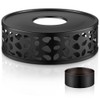 ecooe Black Stainless Steel Tea Warmer with Tea Light Holder