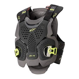 Alpinestars 6701520-1155-XXL A-4 Max Chest Protector Blk/Anth/Fluo Ylw Xl/2X