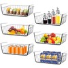 6 Pcs Undershelf Storage Basket Under Shelf Wire Basket Household