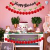 RoundFunny 3 Pack Happy Birthday Cherry Banner Party Decoration 8.