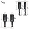 Eyech 8Pcs Wood Plug Cutter, Carbon Steel Straight and Taper