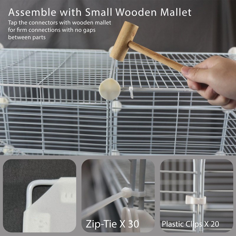 STILLCOVE Small Guinea Pig Cages Indoor, C&C Chinchilla Rat Cage