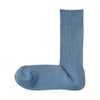 MUJI Men's Socks, Right Angle, Non-Slip, Ribbed Socks, Men's, blue