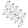 10PCS Stainless Steel Spring Fishing Feeder Bait Cage Holder Tackle