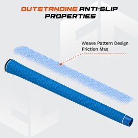 Full Choice Golf Grip, Simple Solid Color Design, Unique Non-slip Pattern, Stable and Non-slip, High-quality Rubber, Unique Grip, Let You Play at Your Best. Includes Solvent Kit, MID Size