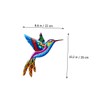 Mipcase 4Pcs Metal Hummingbird Wall Art Sturdy Iron Decor for