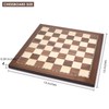 AMEROUS 15 Inches Walnut Wood Chess Board Only, Professional Tournament