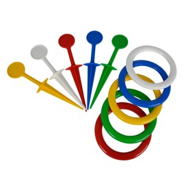 Simba 107212828 - Ringwurfspiel, 5 Ringe, 5 Stecker