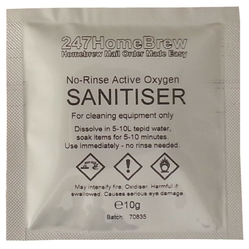 2X No-Rinse Steriliser 10g with Active Oxygen for Homebrew and