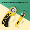 Magicfly Rotary Cutter Set, 45mm and 28mm Fabric Cutters Kit