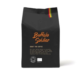 Buffalo Soldier Strong Dark Roast Organic Ground Coffee 227g - Marley Coffee - From The Family of Bob Marley - V60 Filter Cafetiere Aeropress - Strength 5