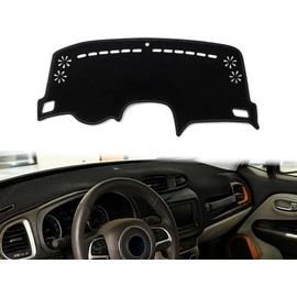 Airyfluxx Dashboard Cover fit for Jeep Renegade SUV 2015 2016 2017 2018 2019 2020 2021 2022 2023 Dash Cover Nonslip Dash Mat Pad Protector Interior Accessories(Without HUD Models)