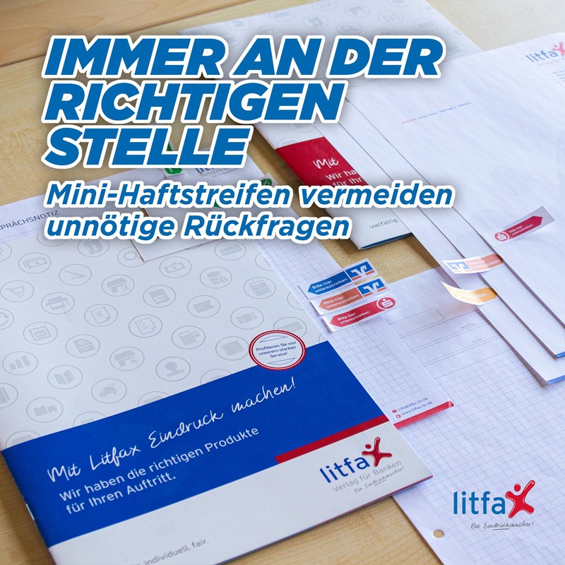 Litfax 10 Sticky Notes 10 x 100 Sheets Sticky Notes