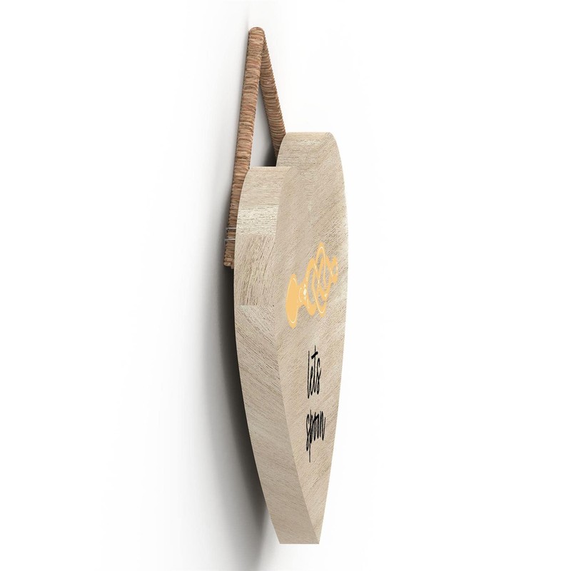 Global Designs Lets Spoon Welsh Love Spoon Wooden Heart Hanging