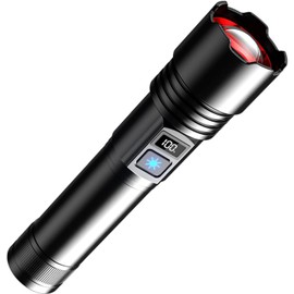 KEZU Rechargeable Waterproof Flashlight High Lumens 5 Modes LED Flashlight