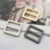 Bytiyar 10 Pcs 3/4 inch Alloy Metal Flat Slider Buckle