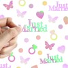 Just Engaged Confetti for Engagement Party Decorations, Wedding Tables, Ring
