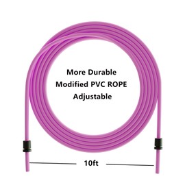 Mogold Pink Jump Rope for Girls Women, Length Adjustable by Height Easily Jumping Rope with Durable 5mm PVC Cord,Good for Beginners,Kids Fitness