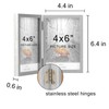 AVEAX Double 4x6 Picture Frame Hinged Folding Photo Frame with