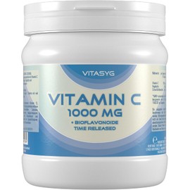 Vitasyg Vitamin C 1000 mg plus Bioflavonoids Tablets for Immune, Skin, Nails, And Cartilage 500 650 g, Pack of 1