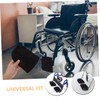 Ipetboom Wheelchair Footrest Covers for Seniors 4 Pack Protective Footrest