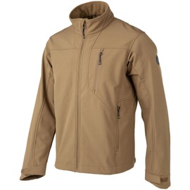 Beretta Men's Daybreak Softshell Outdoor Hiking & Upland Hunting Lightweight Water-Repellent Breathable Mesh Lined Jacket, Otter, X-Large