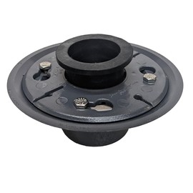 SereneDrains 2 Inch Shower Drain Base for Linear Square Shower Drains Plastic PVC Floor Flange Gasket Extension Kit Coupling Assembly Pipe Threaded Adjustable Hub Rubber Adapter (PVC + Rubber Fitting)