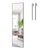 ANYHI Over The Door Mirror, 60"x18" Black Full Length Mirror