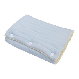 TEUOPIOE Expandable Baby Feeding Arm Pillow, Soft Cotton Multi Functional Bottle Nursing Pillow for Newborns, Breastfeeding Arm Support Cushion for Mom and Baby, Portable and Washable (Blue)