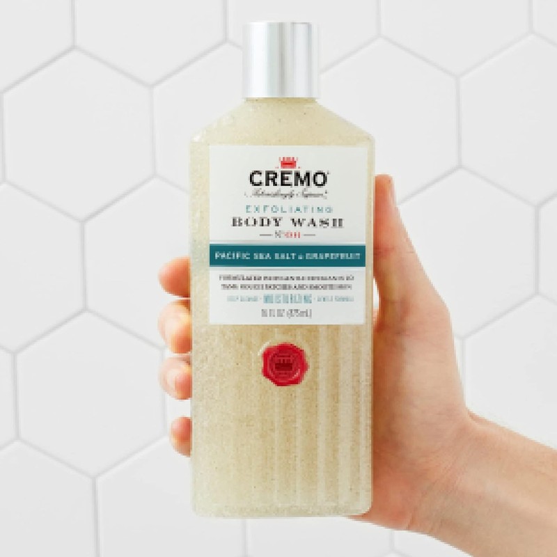 Cremo Exfoliating Body Wash, Pacific Sea Salt & Grapefruit, 16oz,