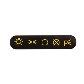 FEZ Lettering (foil) yellow/black, symbols for tap support/ignition switch - for MZ ETZ